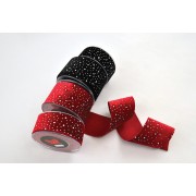 Κορδέλα DIAMOND VELVET κόκκινη 4.3 cm X 4.5 m