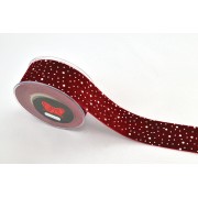 Κορδέλα DIAMOND VELVET κόκκινη 4.3 cm X 4.5 m