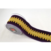 Κορδέλα HALIMA VELVET μωβ 10 cm Χ 4.5 m