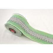 Κορδέλα HALIMA VELVET βεραμάν 10 cm Χ 4.5 m