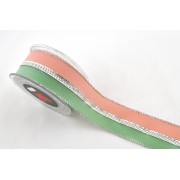Κορδέλα TWO COLOR VELVET ροζ-βεραμάν 5 cm Χ 4.5 m