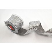 Κορδέλα SHINY RINGS D.F. LIBERTAND ασημί 5.2 cm Χ 4.5 m