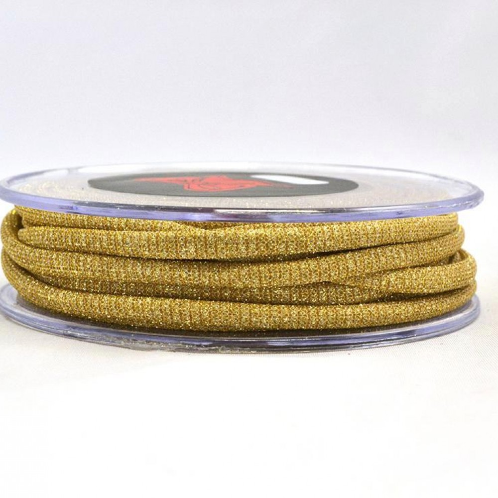 Κορδόνι lurex elastan χρυσό 5 mm X 10 m 