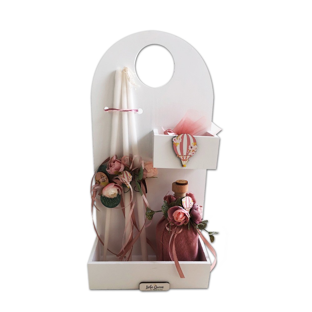 Λαδοσέτ Βάπτισης για Κορίτσι Ταξίδι με λουλούδια