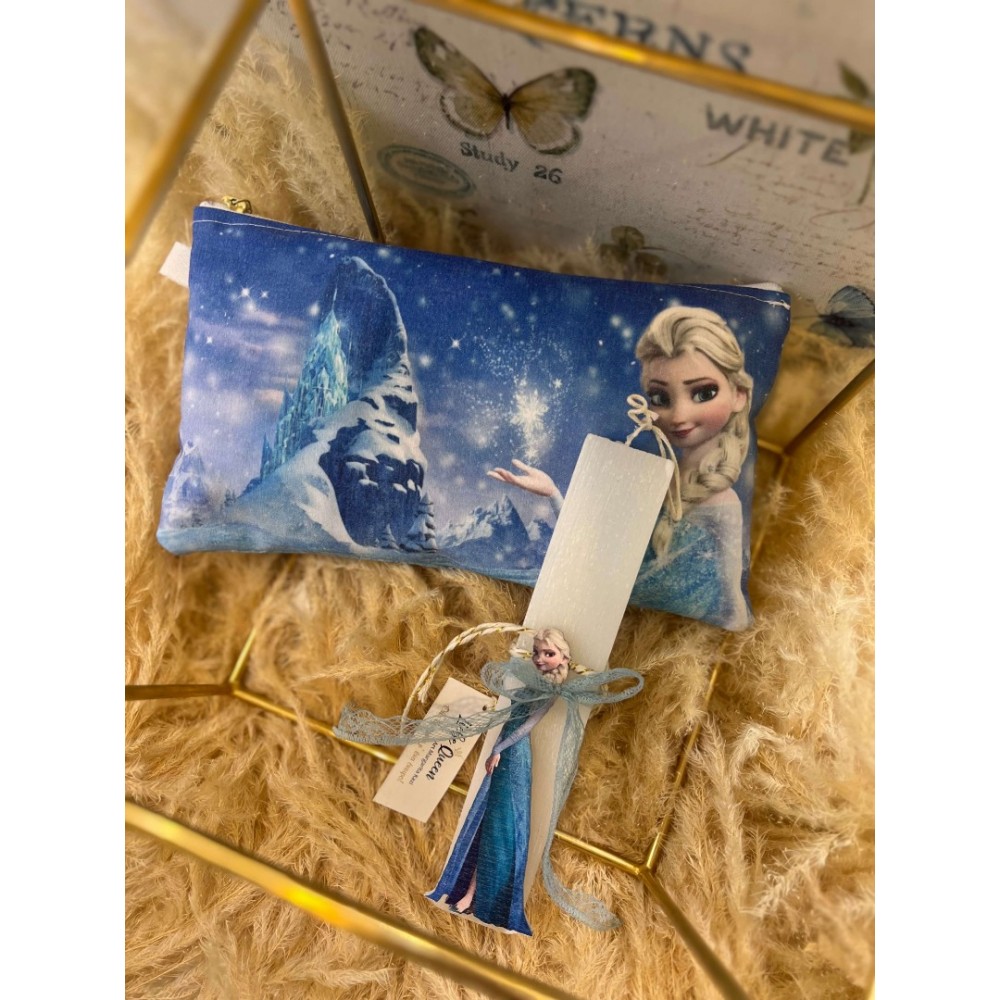 Λαμπάδα Πριγκίπισσα του χιονιού σετ με νεσεσέρ