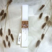 Λαμπάδα αρωματική βραχιόλι ροζ σταυρός