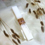 Λαμπάδα αρωματική βραχιόλι ροζ σταυρός