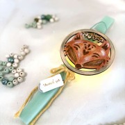 Λαμπάδα αρωματική ξύλινο διαστημόπλοιο φωτιζόμενη