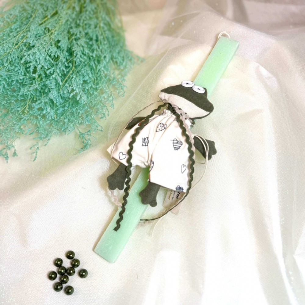 Λαμπάδα αρωματική πάνινο βατραχάκι 