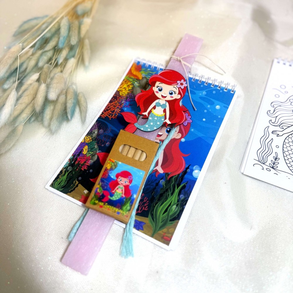 Λαμπάδα αρωματική μπλοκ ζωγραφικής γοργόνα