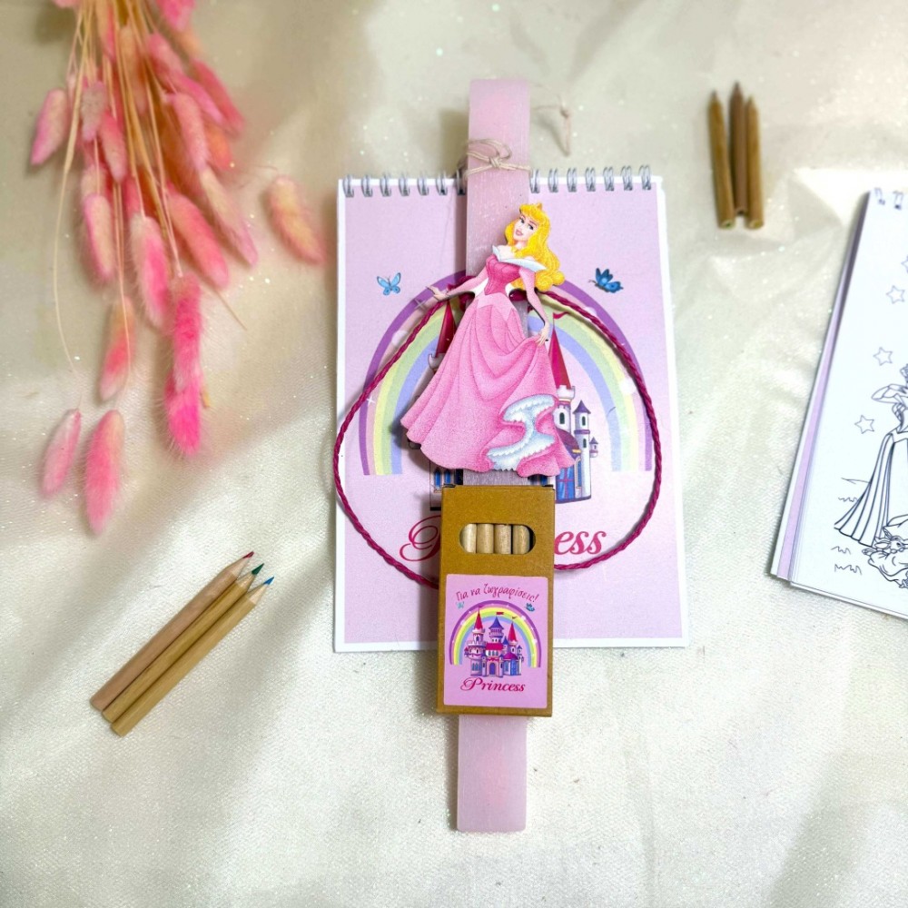 Λαμπάδα αρωματική μπλοκ ζωγραφικής πεντάμορφη