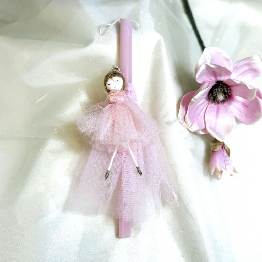 Λαμπάδα αρωματική ροζ κοριτσάκι