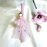 Λαμπάδα αρωματική ροζ κοριτσάκι