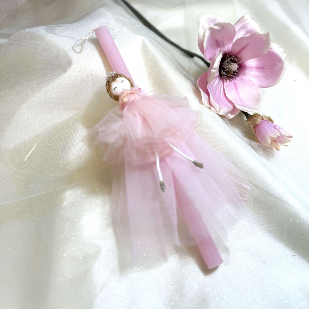 Λαμπάδα αρωματική ροζ κοριτσάκι