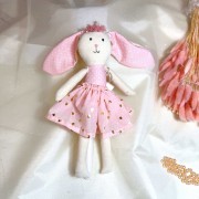 Λαμπάδα αρωματική πάνινο λαγουδάκι ροζ