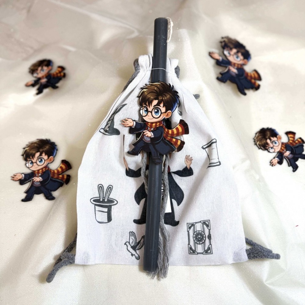 Λαμπάδα αρωματική μαύρη με τον Harry Potter και σακίδιο