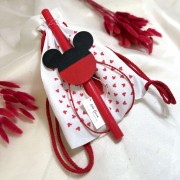 Λαμπάδα αρωματική κόκκινη με τον Miky και σακίδιο