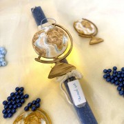 Λαμπάδα αρωματική ξύλινη υδρόγειος φωτιζόμενη