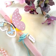 Λαμπάδα αρωματική ξύλινη φωτιζόμενη πεταλούδα