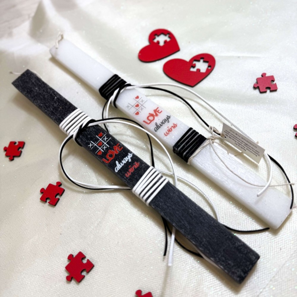 Λαμπάδες για ζευγάρι τρίλυζα