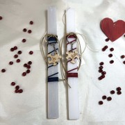 Λαμπάδες για ζευγάρι μπρελόκ παζλ