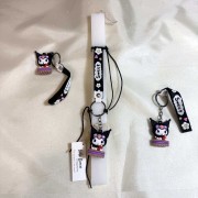 Λαμπάδα αρωματική μπρελόκ Kuromi καθιστή