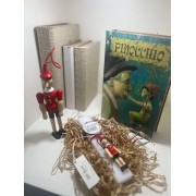 Λαμπάδα Πινόκιο σετ με χειροποίητο βιβλίο - κουτί