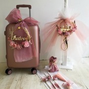 Σετ Βάπτισης για Κορίτσι σάπιο μήλο Στεφάνι και Στέμμα