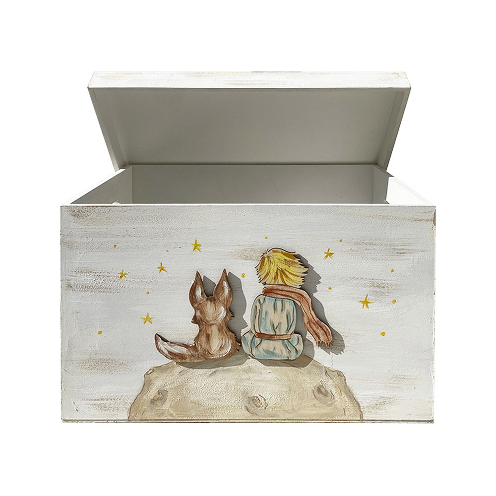 Κουτί Βάπτισης για Αγόρι Μικρός Πρίγκιπας και αλεπού 
