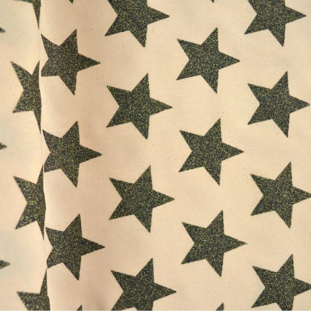 Ύφασμα Minimat Glitter Star χρυσό 48 cm x 5 m