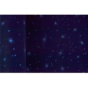 Ύφασμα βελούδο γλίτερ COSMOS μπλε 48 cm X 3 m