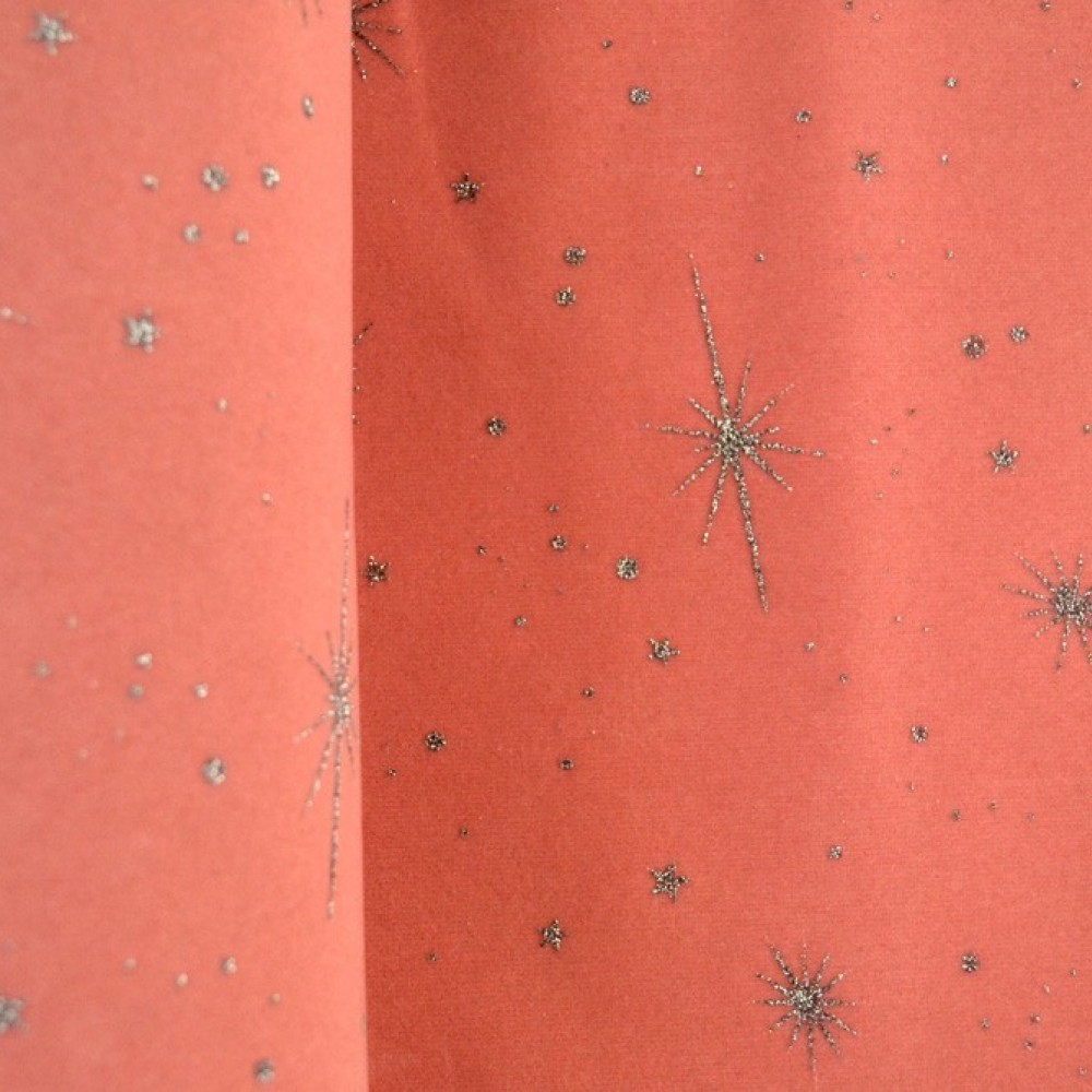 Ύφασμα βελούδο γκλίτερ COSMOS σάπιο μήλο 48 cm X 3 m