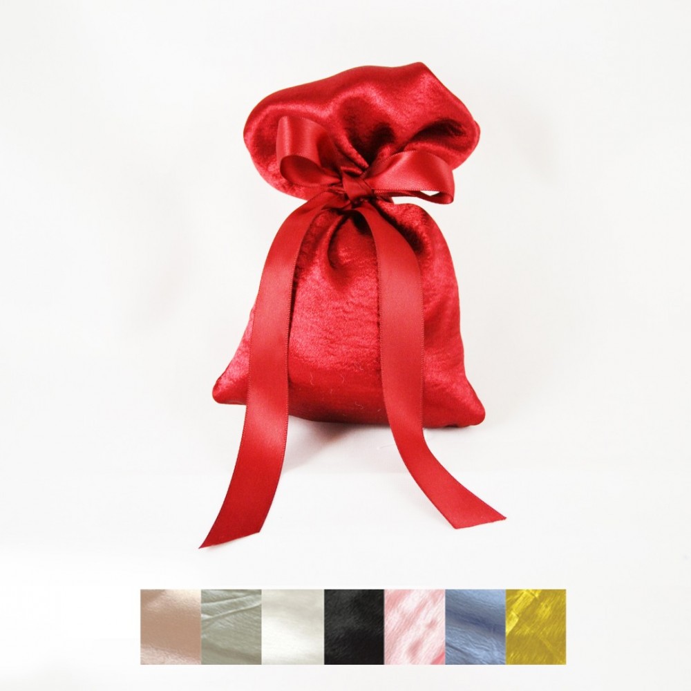 Πουγκί σατέν Ρασμίρ σε διάφορα χρώματα 15 X 20 cm 