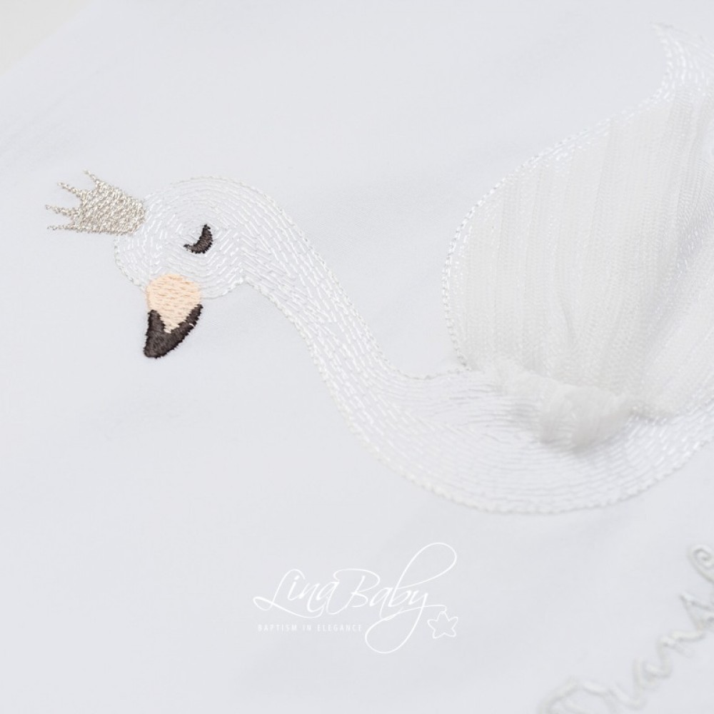Λαδόπανο Σετ Κύκνος | Swan Lina Baby 1324-2 λευκό