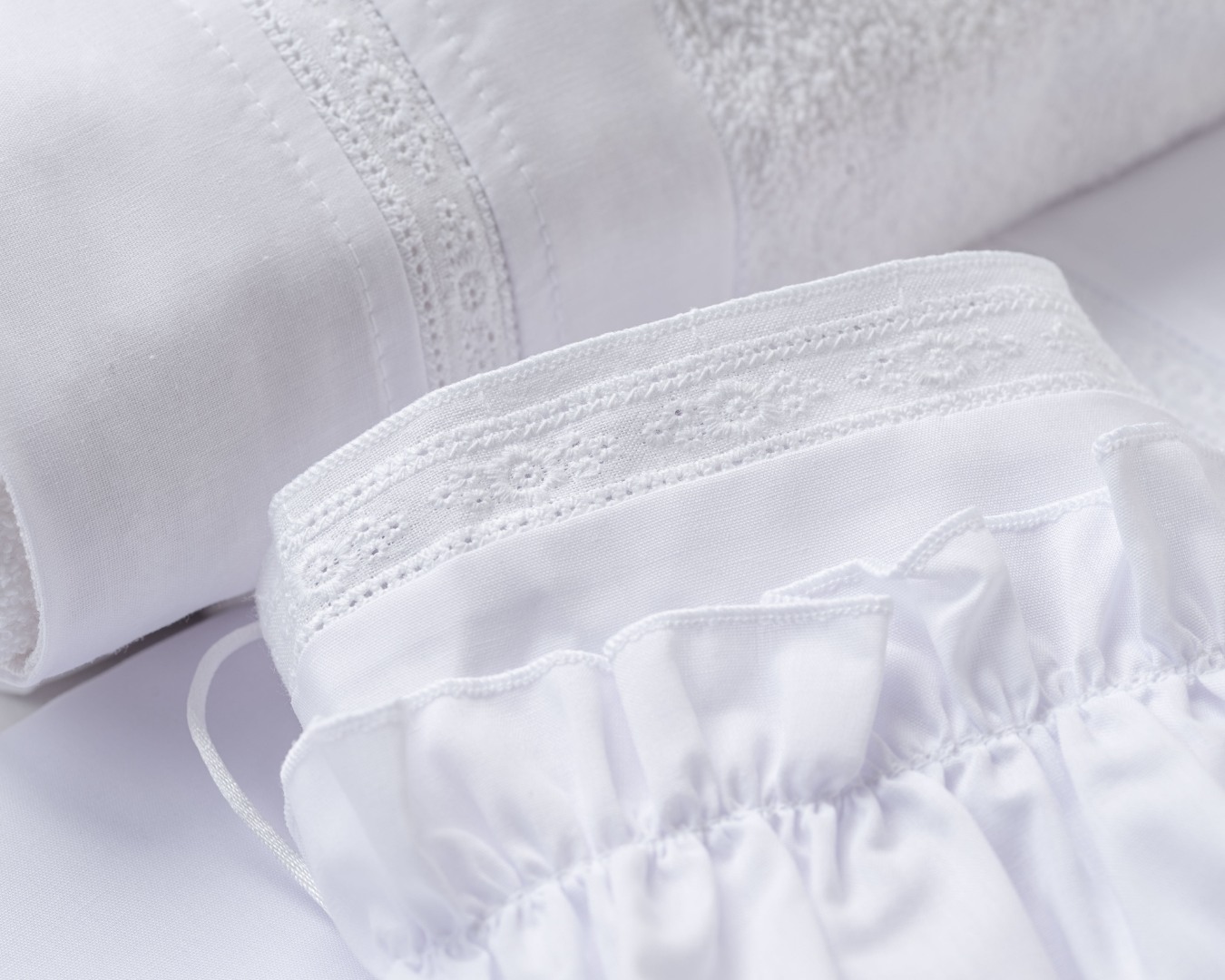 Λαδόπανο Σετ Elegant Lace Lina Baby 807-1 λευκό
