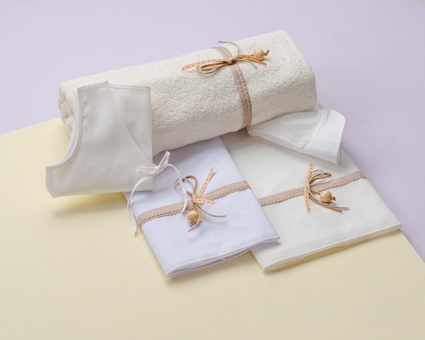 Λαδόπανο Σετ Κομπολόι | Beads Lina Baby 1452-1 λευκό