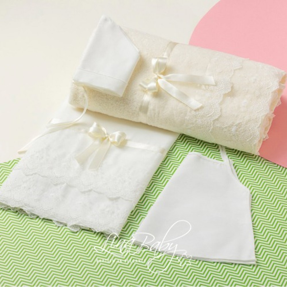 Λαδόπανο Σετ Νεραϊδένιο|Neraidene - Lina Baby 1545-2 ιβουάρ