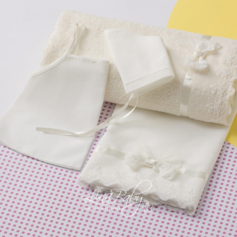 Λαδόπανο Σετ Δανδελένιο|Dandelion - Lina Baby 1546-2 ιβουάρ