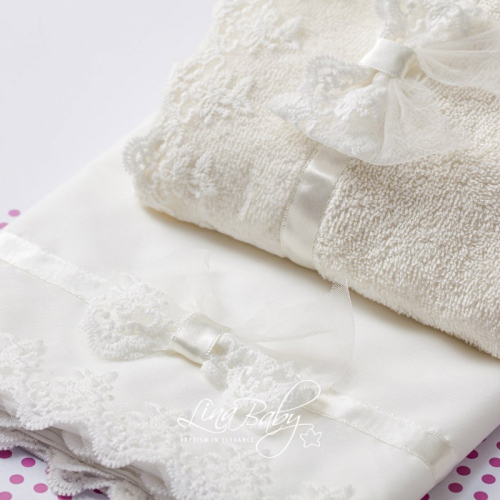 Λαδόπανο Σετ Δανδελένιο|Dandelion - Lina Baby 1546-2 ιβουάρ