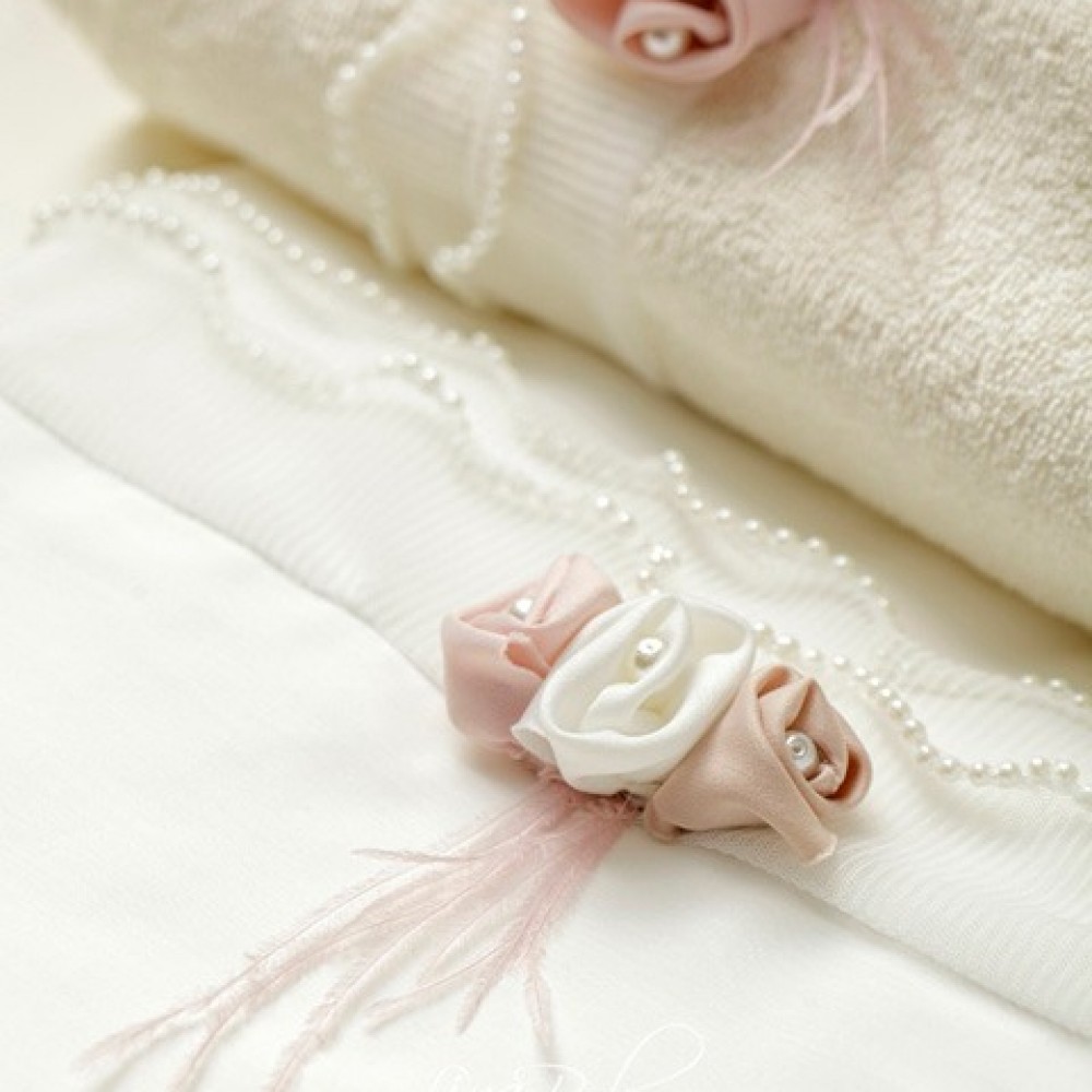 Λαδόπανο Σετ Έρικα|Erica - Lina Baby 1567-2 ιβουάρ-ροζ