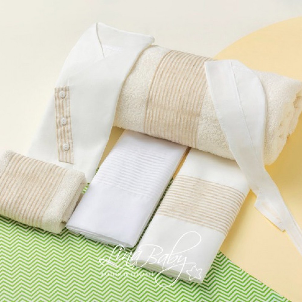 Λαδόπανο Σετ Σαντ | Sand - Lina Baby 1583-2 ιβουάρ