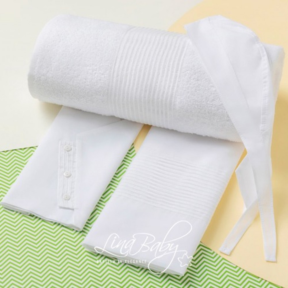 Λαδόπανο Σετ Σαντ | Sand - Lina Baby 1583-1 λευκό