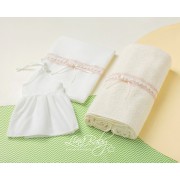 Λαδόπανο Σετ Ροζαλία|Rozalia - Lina Baby 1588-2 ιβουάρ