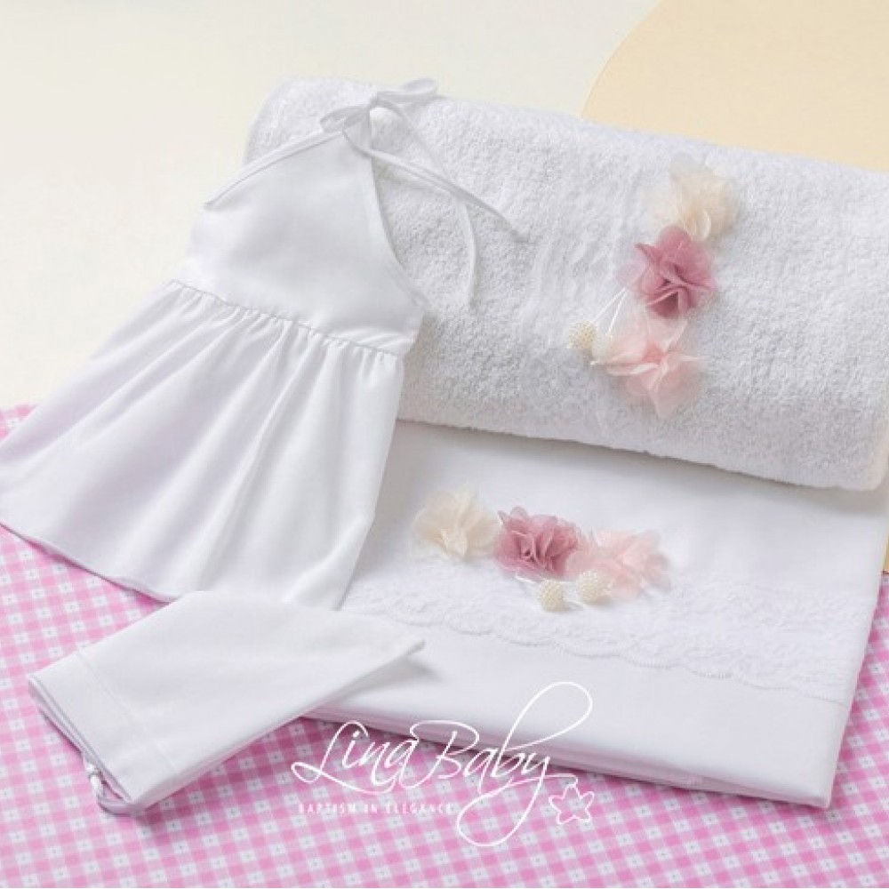 Λαδόπανο Σετ Ήρα | Ira - Lina Baby 1591-1 λευκό