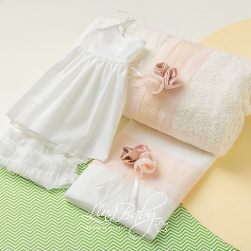 Λαδόπανο Σετ Μάλλα | Malla - Lina Baby 1594-2 ιβουάρ