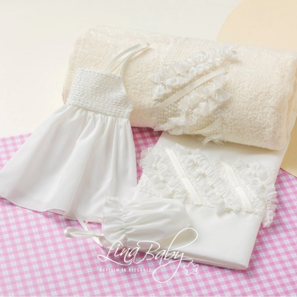 Λαδόπανο Σετ Οφηλία |Ofelia - Lina Baby 1595-2 ιβουάρ