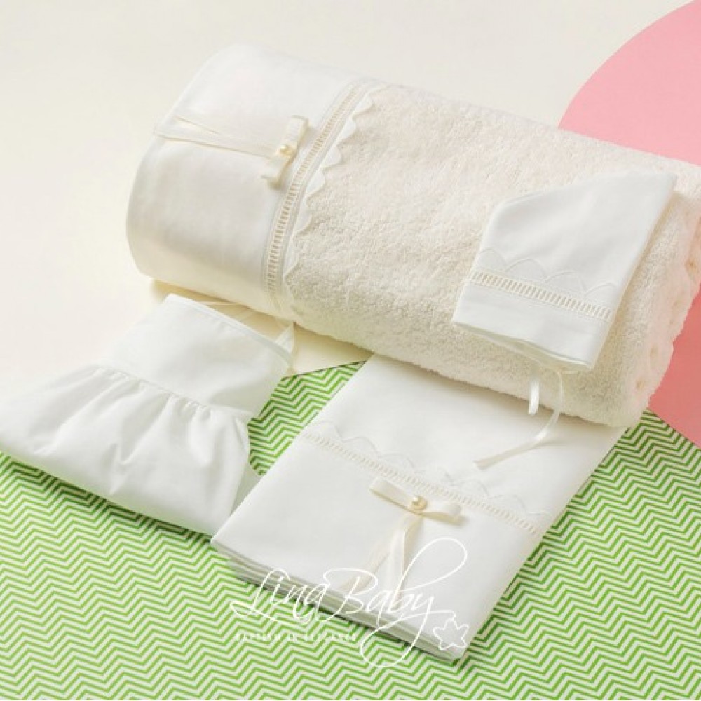 Λαδόπανο Σετ Λήναια|Linea - Lina Baby 1597-2 ιβουάρ