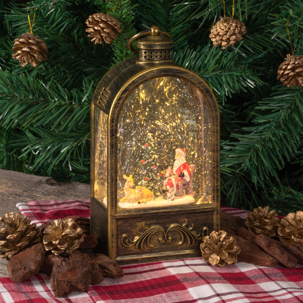 Χριστουγεννιάτικο φωτιζόμενο LED  λατέρνα 24 x 11