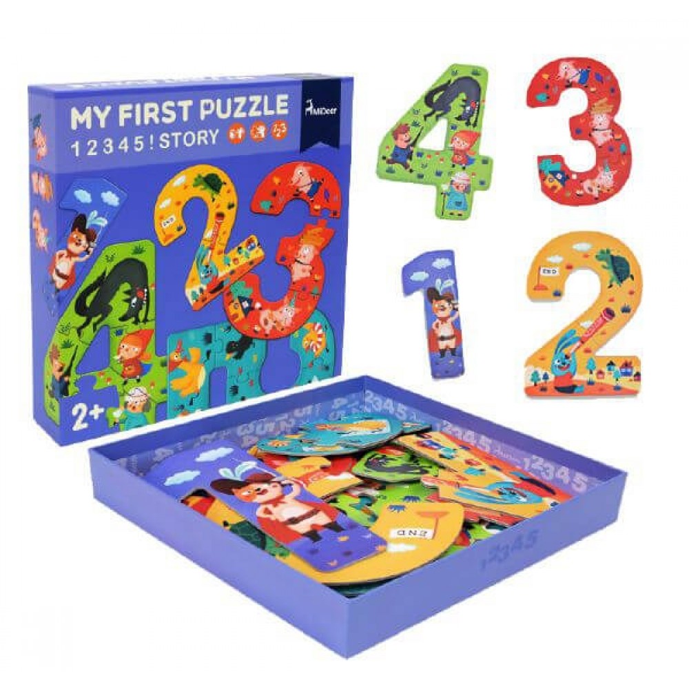 Επιτραπέζιο παιδικό παιχνίδι Πρώτο μου παζλ - Αριθμοί 1 ως 5
