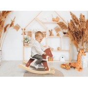 Ξύλινο παιδικό παιχνίδι Χρωματιστό Κουνιστό αλογάκι